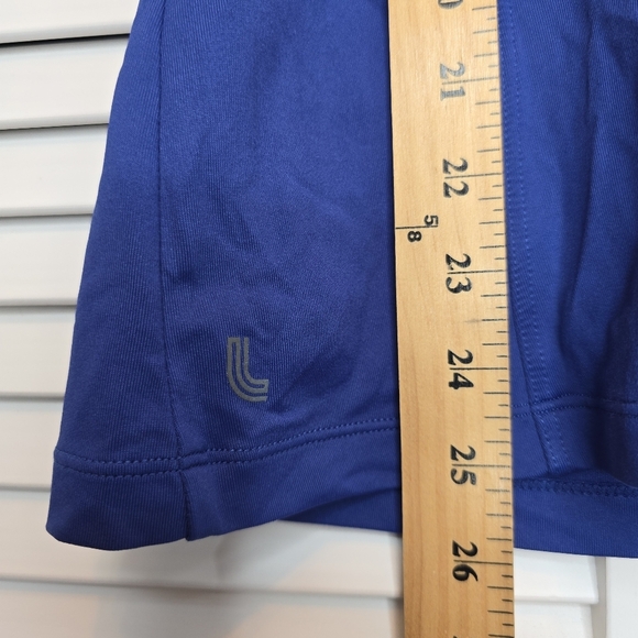 LOLE Cypher Top Blue Open Back Activewear‎ Nylon Stretch Women’s Medium T Shirt - Picture 10 of 10